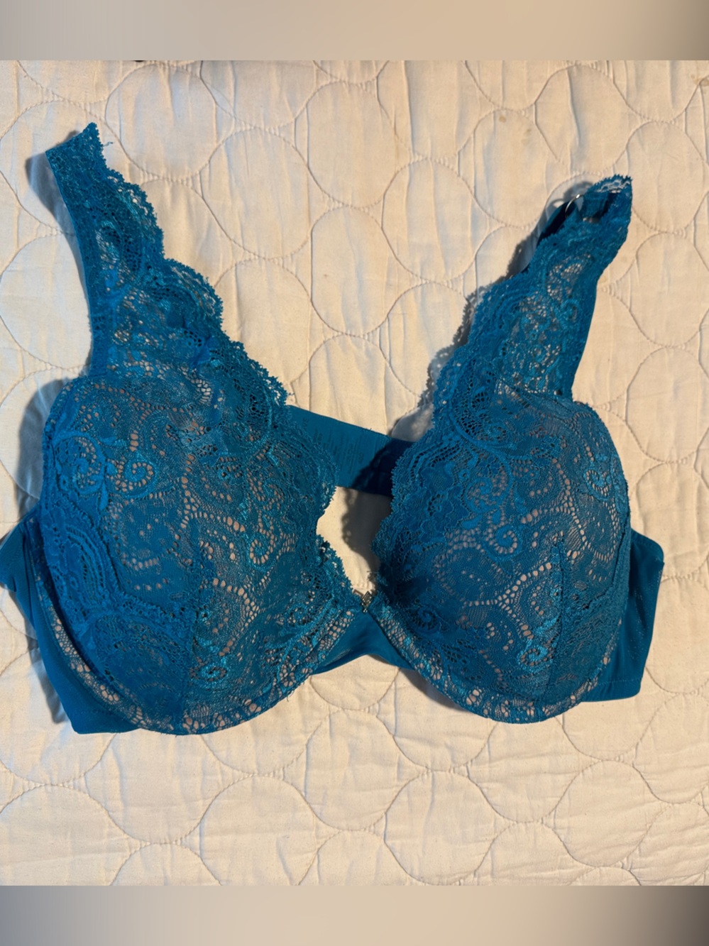 ThirdLove Teal Lace Plunge Bra